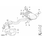 BMW Exhaust Muffler - Genuine BMW 18307555350