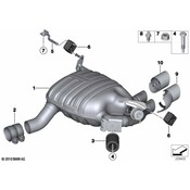 BMW Exhaust Muffler - Genuine BMW 18307560009