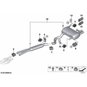 BMW Exhaust Muffler - Genuine BMW 18307567138