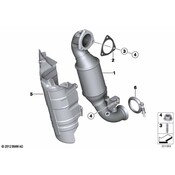 Mini Cooper Catalytic Converter - Genuine Mini 18307583146