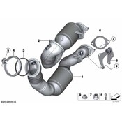 BMW Catalytic Converter - Genuine BMW 18307587610