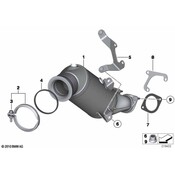 BMW Exhaust Bracket - Genuine BMW 18307597065