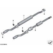 Mini Cooper Catalytic Converter - Genuine Mini 18307604566