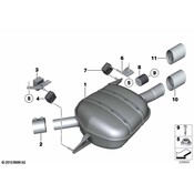 BMW Exhaust System Hanger - Genuine BMW 18307610617