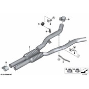 BMW Exhaust Muffler - Genuine BMW 18307629377