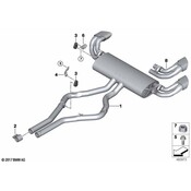 BMW Repair Exhaust Cover - Genuine BMW 18307639890