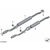 Mini Cooper Catalytic Converter - Genuine Mini 18307645202
