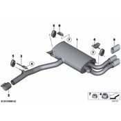 BMW Exhaust Muffler - Genuine BMW 18307646096