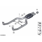 BMW Exhaust Muffler - Genuine BMW 18307646948