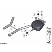 BMW Exhaust Muffler - Genuine BMW 18307646954