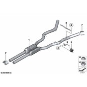 BMW Exhaust Muffler - Genuine BMW 18307646959