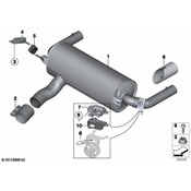BMW Exhaust Muffler - Genuine BMW 18307646997