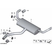 BMW Exhaust Muffler - Genuine BMW 18307805001