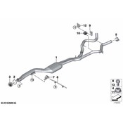 BMW Exhaust Bracket - Genuine BMW 18307810318