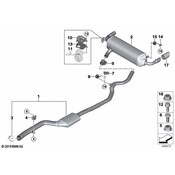 BMW Exhaust Muffler - Genuine BMW 18307933830