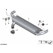 BMW Exhaust Muffler - Genuine BMW 18307935430