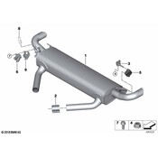 BMW Exhaust Muffler - Genuine BMW 18307935446