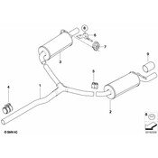 Mini Cooper Exhaust Muffler - Genuine Mini 18308608937