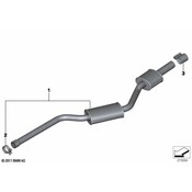 BMW Front Silencer - Genuine BMW 18308620282
