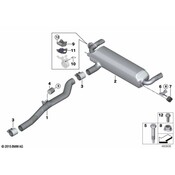 BMW Exhaust Muffler - Genuine BMW 18308635591