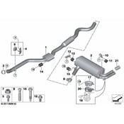 BMW Exhaust Muffler - Genuine BMW 18308638777