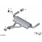 BMW Exhaust Tail Pipe Tip - Genuine BMW 18308647489