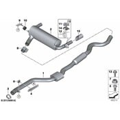 BMW Exhaust Muffler - Genuine BMW 18308650847