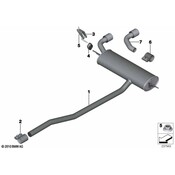 Mini Exhaust Tail Pipe - Genuine Mini 18309807156