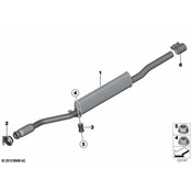 Mini Cooper Catalytic Converter - Genuine Mini 18309811088