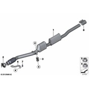 Mini Cooper Remanufactured Catalyst With Front Silencer - Genuine Mini 18309811191