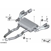 BMW Exhaust System Hanger Bracket - Genuine BMW 18309882488