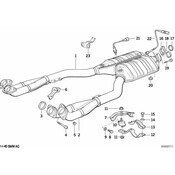BMW Exhaust Support (A5S 560Z) - Genuine BMW 18311723987