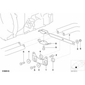BMW Exhaust Bracket - Genuine BMW 18311728254