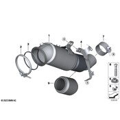 BMW Catalytic Converter - Genuine BMW 18327643152