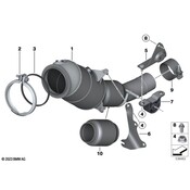 BMW Catalytic Converter - Genuine BMW 18327645664