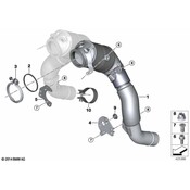 BMW Catalytic Converter - Genuine BMW 18327847985
