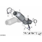 BMW Catalytic Converter - Genuine BMW 18328053345