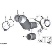 BMW Catalytic Converter - Genuine BMW 18328661424
