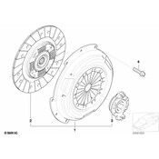 Mini Cooper Clutch Friction Disc - Genuine Mini 21207527827