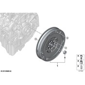 BMW Dual Mass Flywheel - Genuine BMW 21207612488