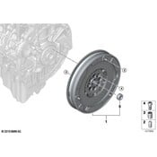 BMW Clutch Flywheel - Genuine BMW 21217603616