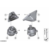 BMW Engine Mount Support Bracket - Genuine BMW 22116775904