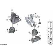 BMW Engine Mount Bracket - Genuine BMW 22116779370