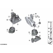 BMW Engine Mount - Genuine BMW 22116784736