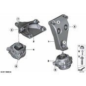 BMW Engine Mount Bracket - Genuine BMW 22116788609