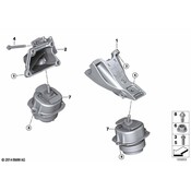BMW Engine Mount Bracket - Genuine BMW 22116882036