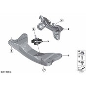 BMW Auto Trans Mount Bracket - Genuine BMW 22312284409