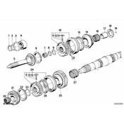 BMW Grooved Ball Bearing (80X35X21) - Genuine BMW 23121228258