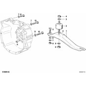 BMW Transmissionmission Mount (318i E30) - Genuine BMW 23711175673