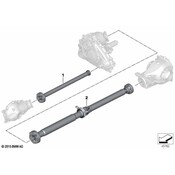BMW Drive Shaft Assembly Rear (E53 X5) - Genuine BMW 26107503101